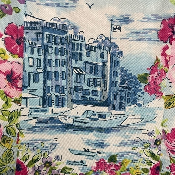 Gabby Skye Venetian Floral Print Sleeveless Sheath Midi Dress, 10 - Picture 5 of 10